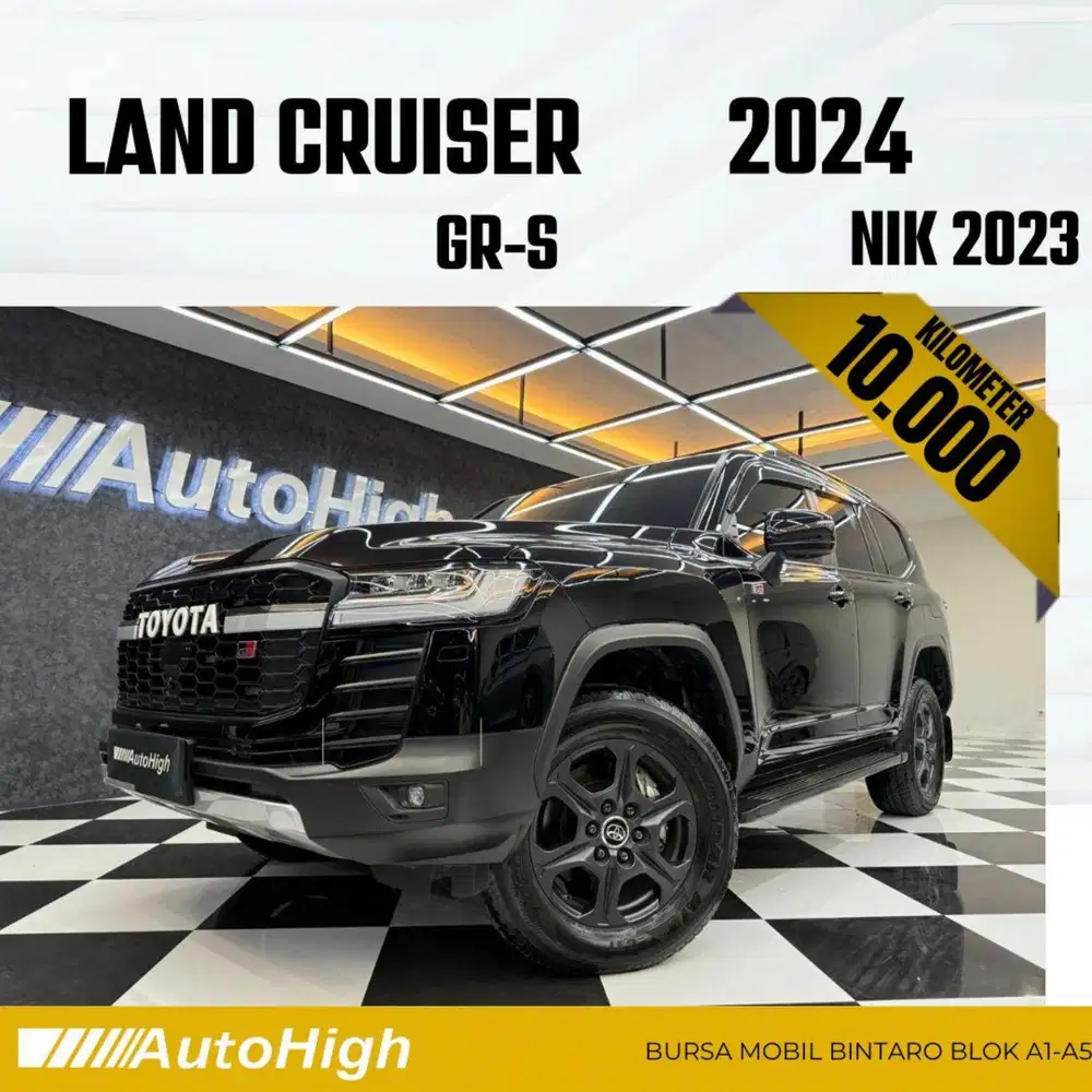 DP10% [Km10.000] Land Cruiser GR 2023 Black / VXR Reg 2025 #AUTOHIGH