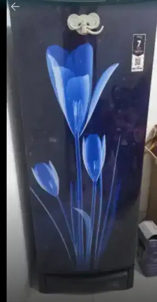 Kulkas 1 pintu glacio warna biru