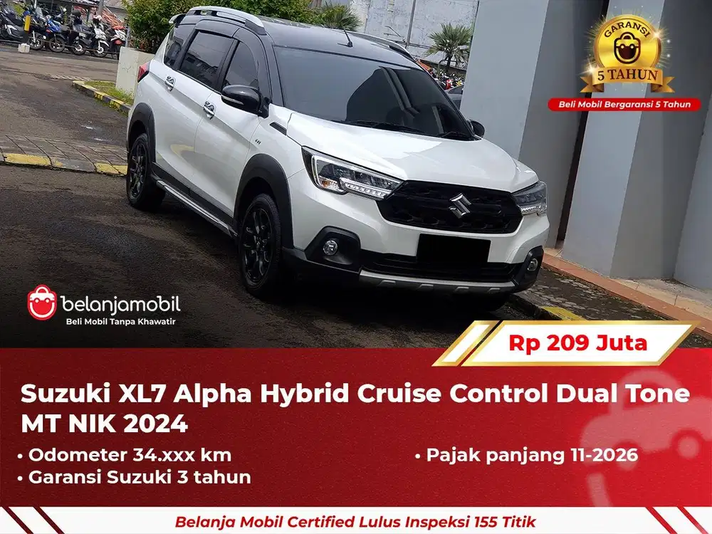 [ GARANSI 3TH ] Suzuki XL7 XL 7 Alpha Hybrid Dual Tone 2024 2025
