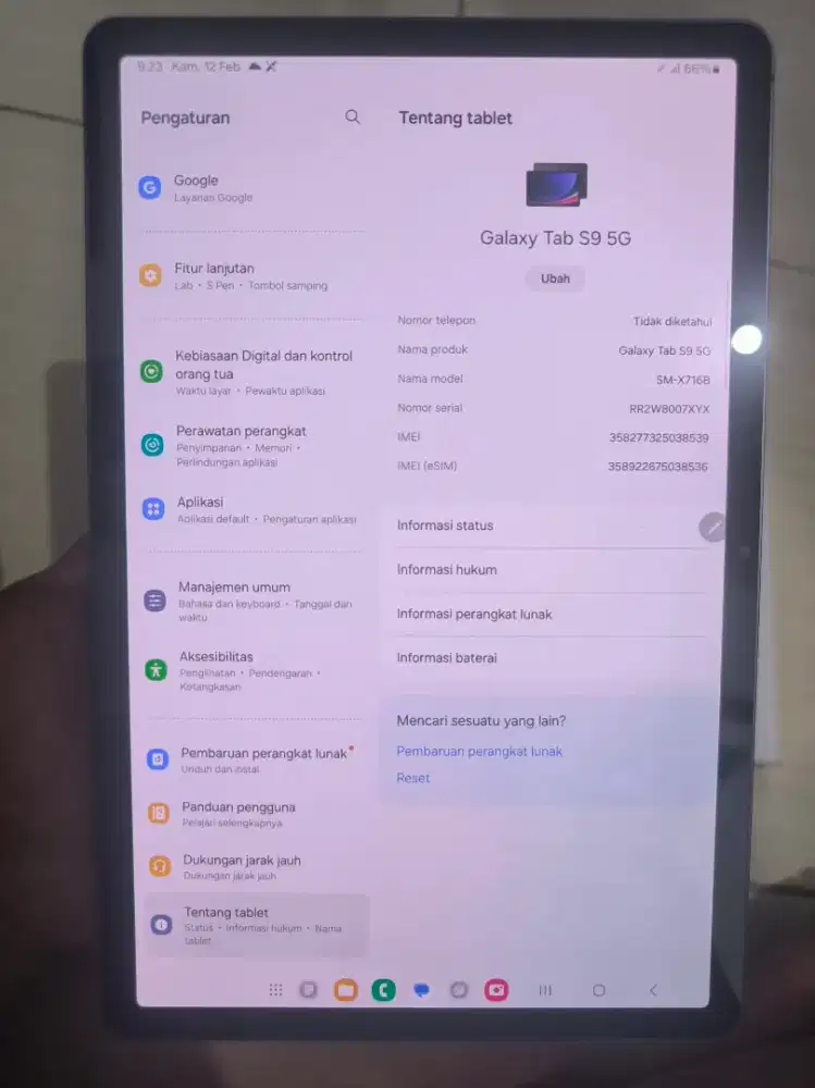 Samsung Galaxy Tab S9 5G 12/256 (Cellurer)