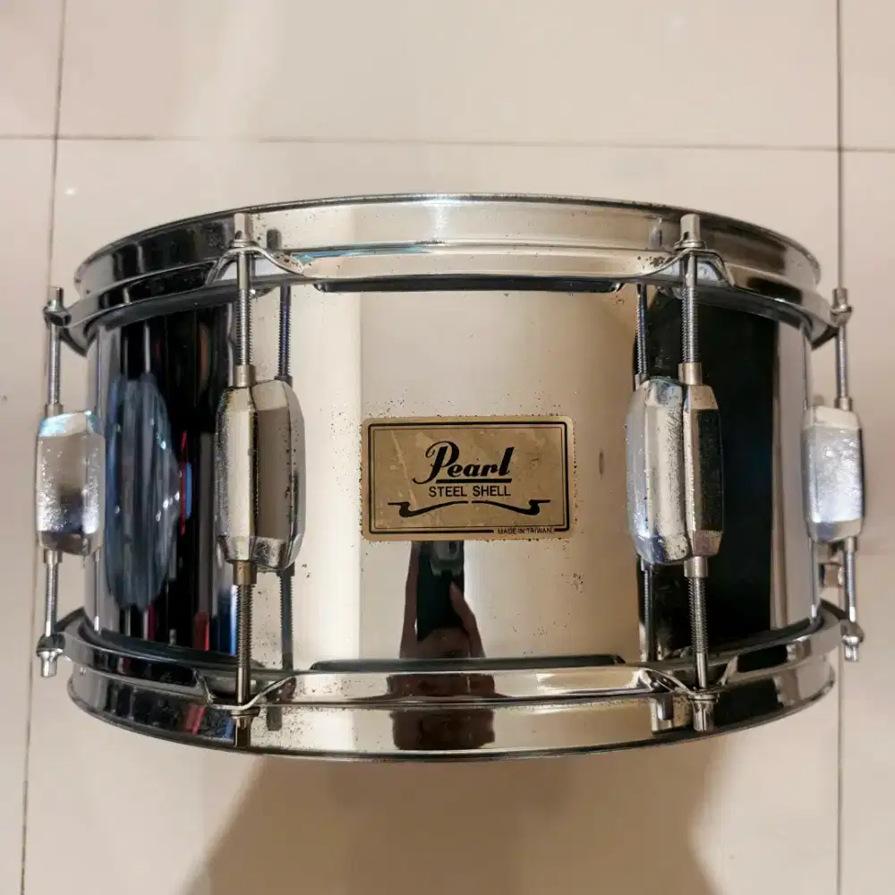 For Sale! Pearl Steel Shell Snare Drum 14x6,5inch