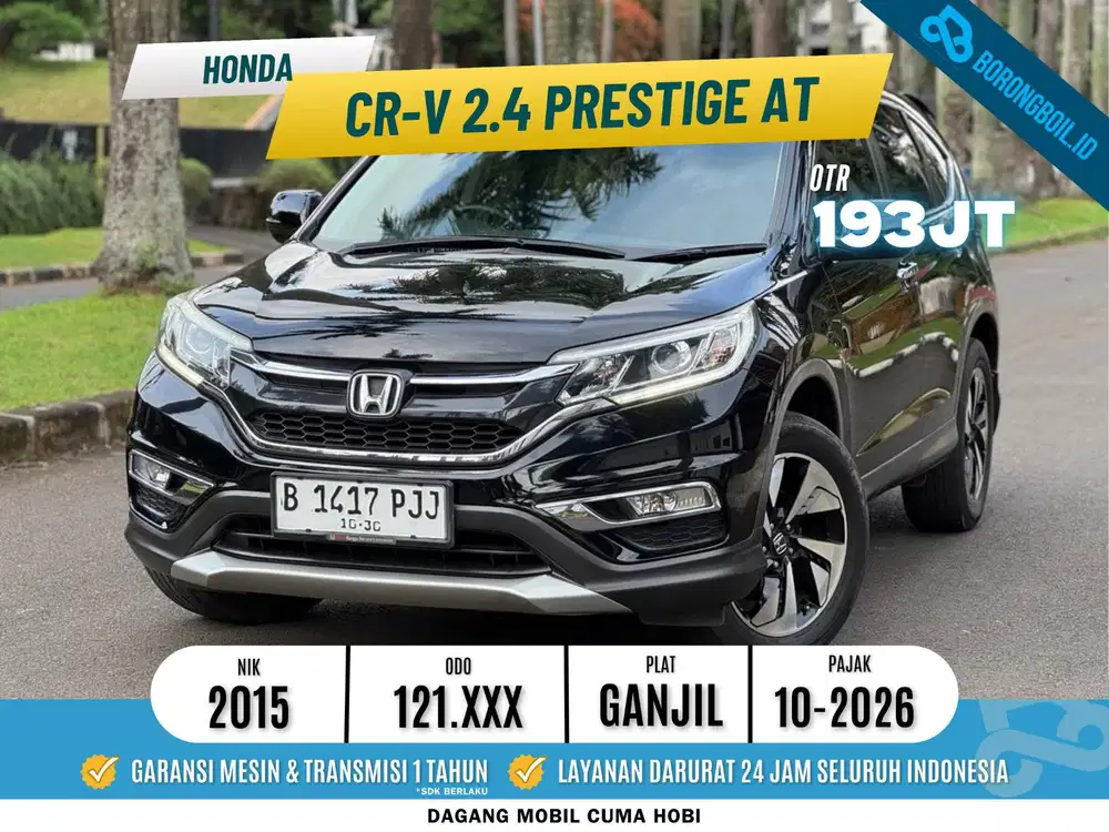 Honda CR-V 2.4 cc Prestige Sunroof 2015 Hitam