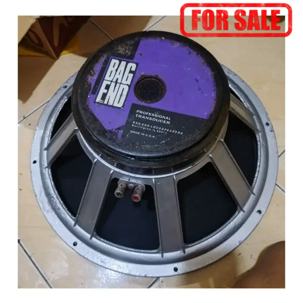 Speaker Komponen 18 Inch 1 Unit Merek BEG END Made In USA