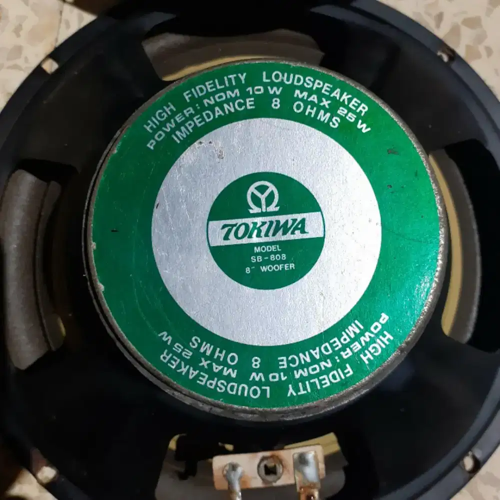 Sepasang Speaker woofer Tokiwa Sb-808 8 inch