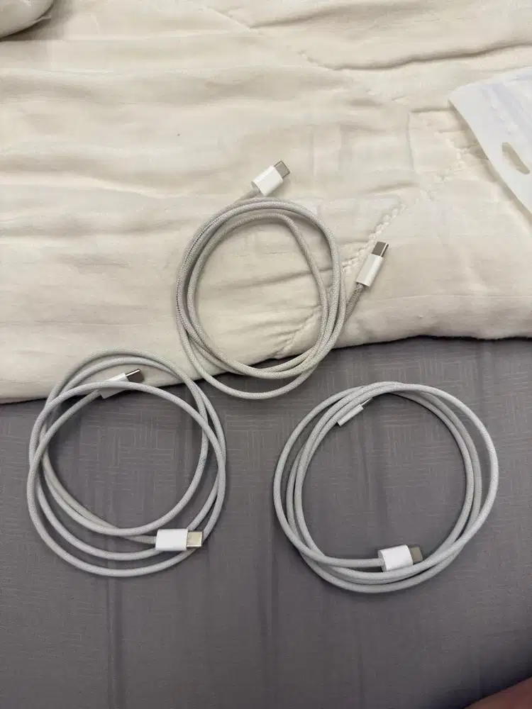Jual kabel charge apple c to c, JAMIN ORI, tidak ori bole bawa gratis