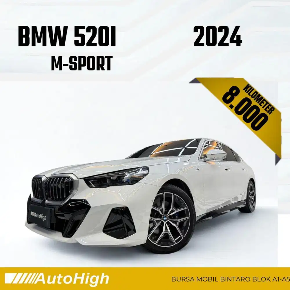 DP10% [Km8.000] 520i M-Sport 2024 White Reg 2025 #AUTOHIGH