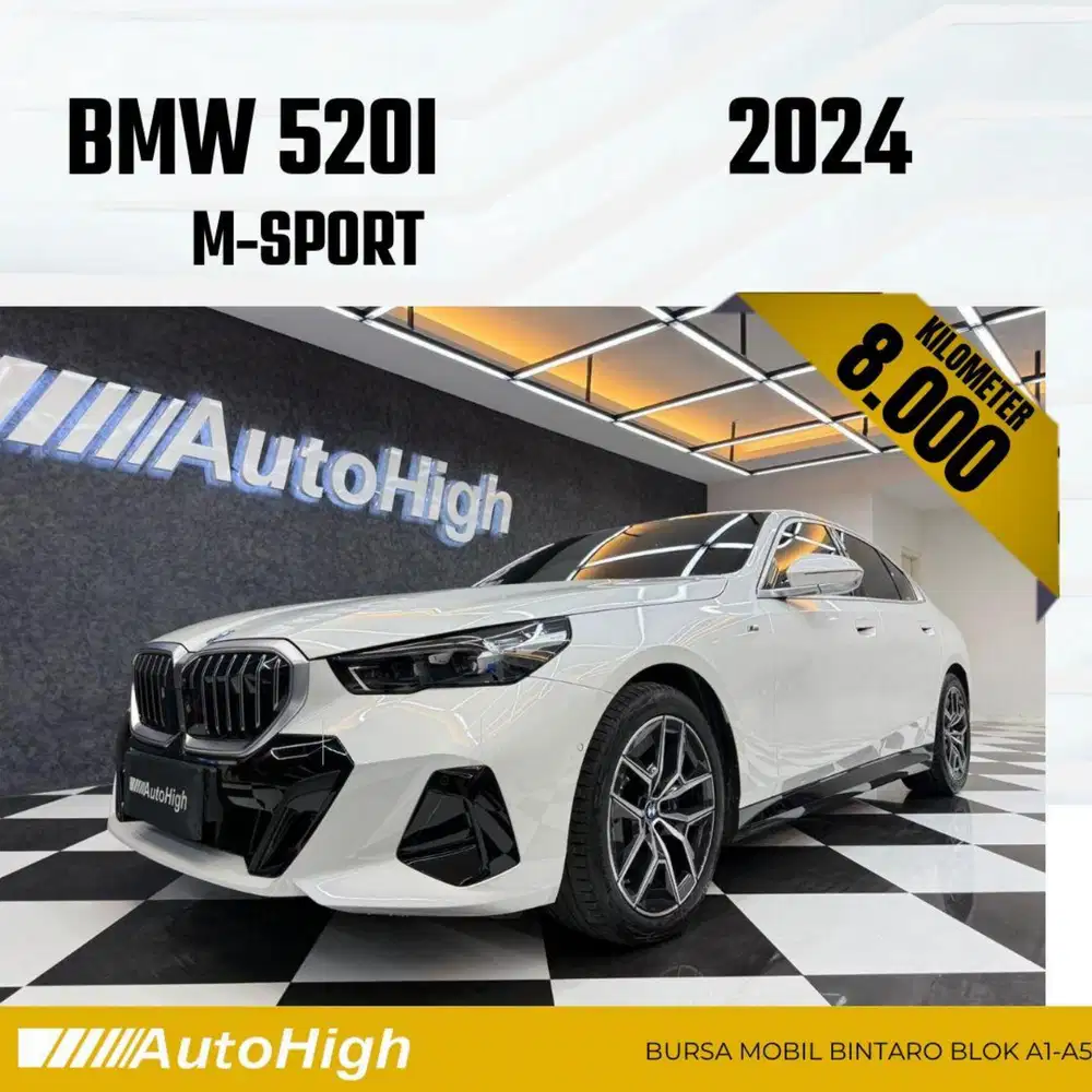 DP10% [Km8.000] 520i M-Sport 2024 White Reg 2025 #AUTOHIGH