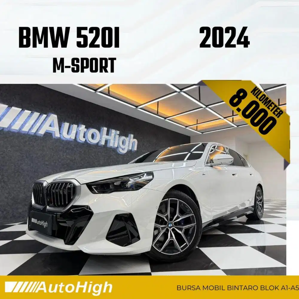 DP10% [Km8.000] 520i M-Sport 2024 White Reg 2025 #AUTOHIGH