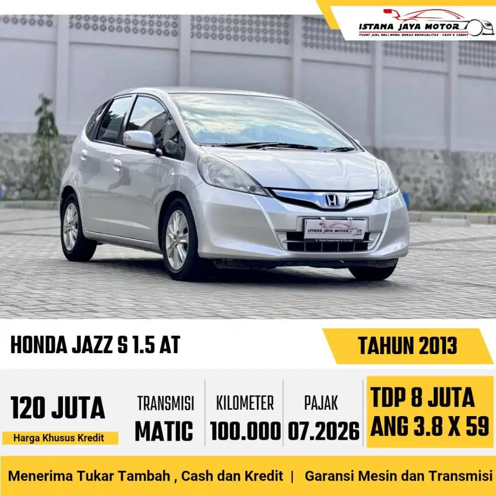 Honda Jazz 1.5 S Automatic 2013 Silver