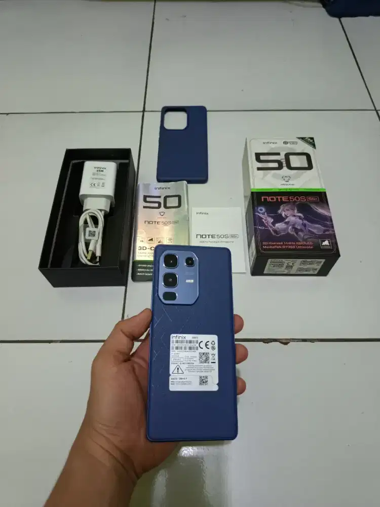 Infinix Note 50S 5G+ Marine Drift NFC 8+8/256GB Fullset Mulus No Minus