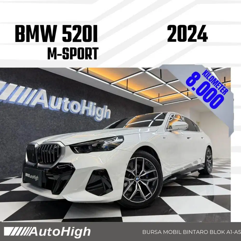 DP10% [Km8.000] 520i M-Sport 2024 White Reg 2025 #AUTOHIGH