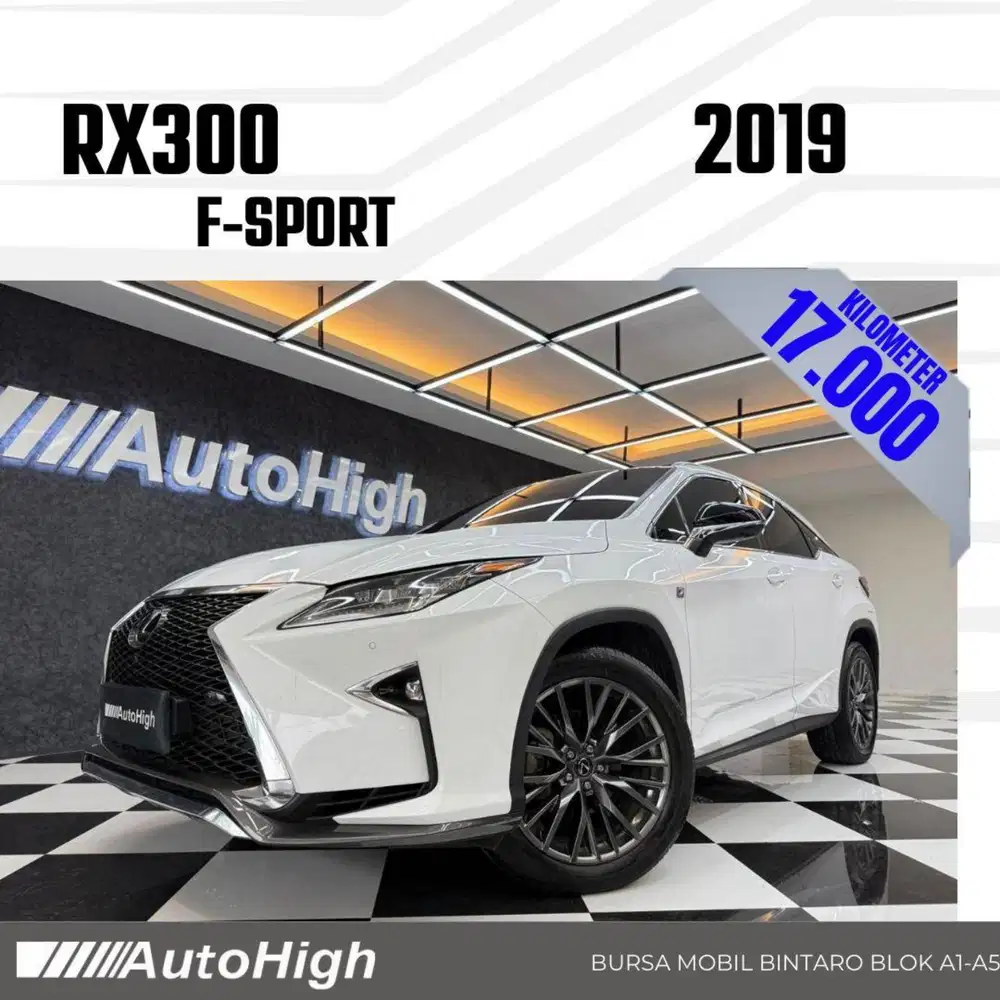 DP10% [Km17.000] RX300 F-Sport 2019 White / RX 300 Reg 2020 #AUTOHIGH