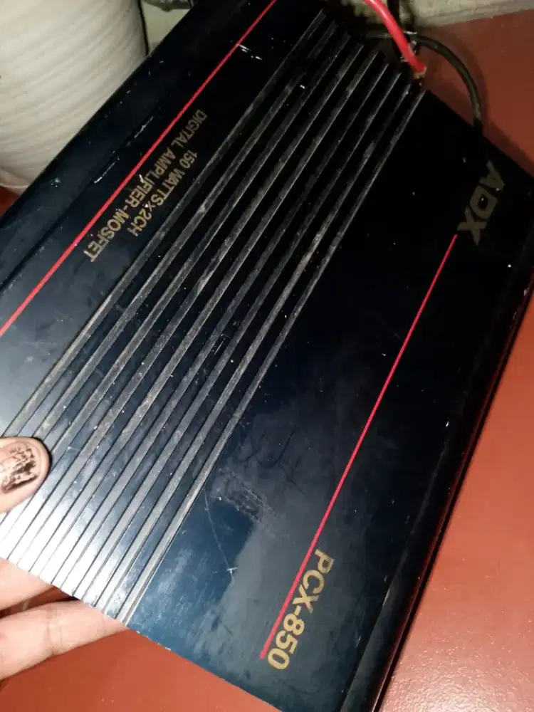 Aksesoris jual audio power amplifier mobil merk ADX pcx-850 Masi hiduf