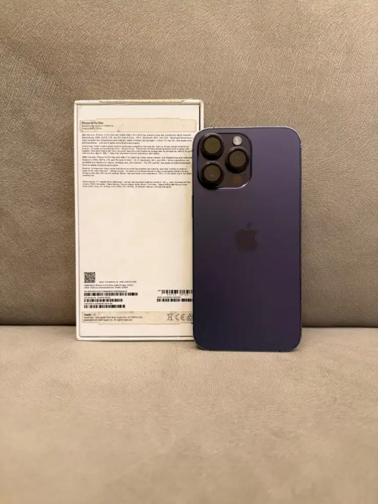 iPhone 14 Promax 256GB iBox warna deep purple