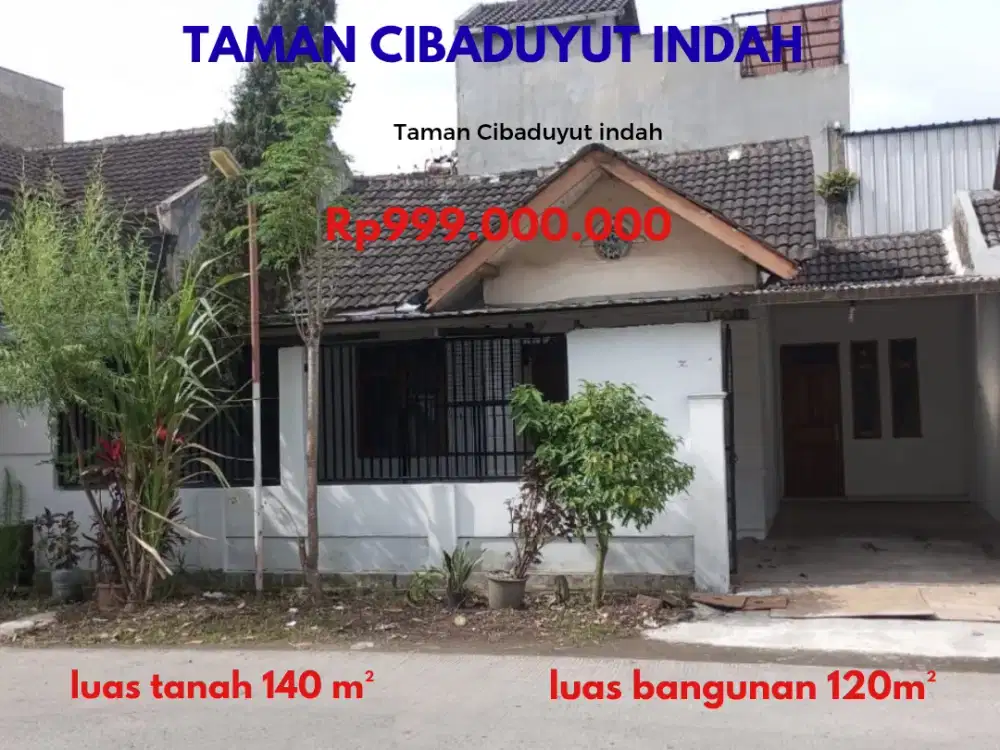 Rumah di Mainroad Taman Cibaduyut indah Bandung