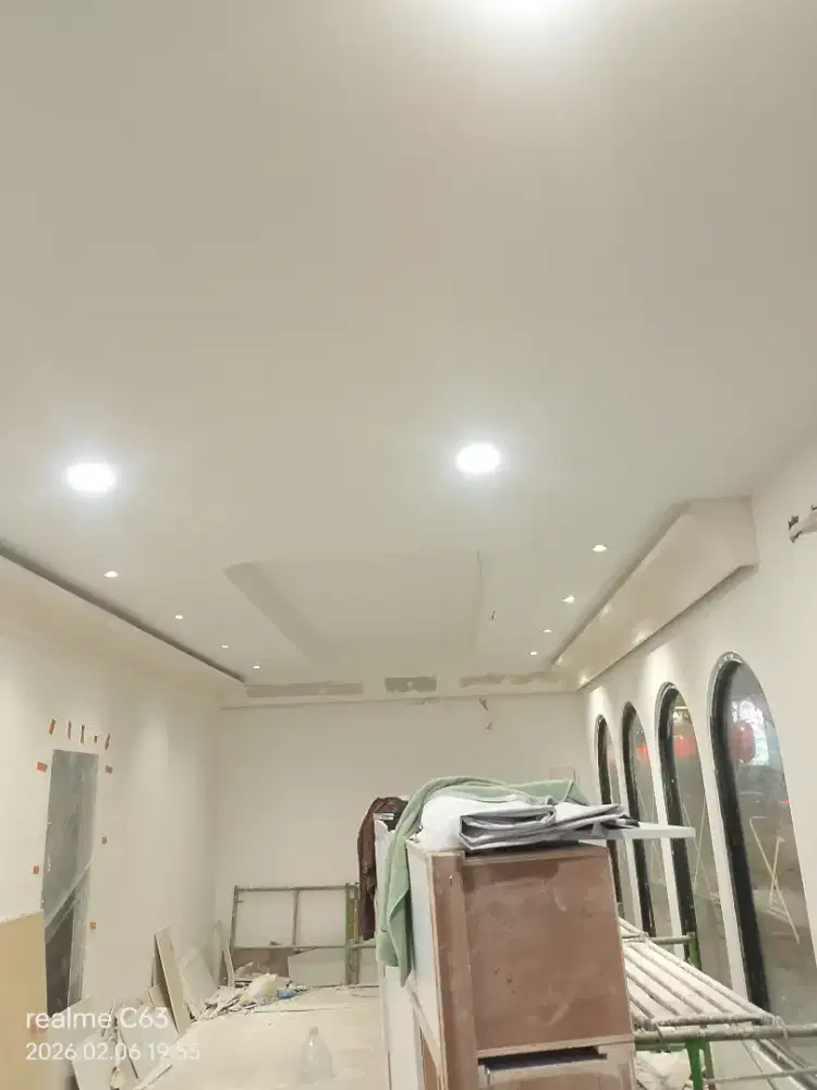 Pemasangan plafond, partisi dan pvc