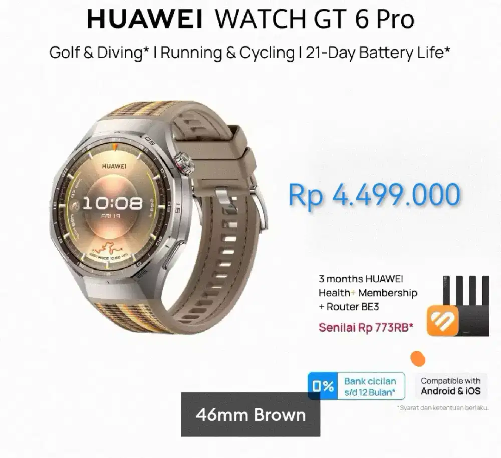 Huawei Watch Gt 6 Pro 46mm Brown