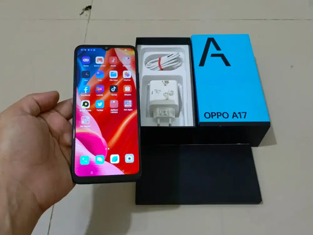BUTUH UANG OPPO A17 RAM 6GB / 128GB 4G LTE 6.51in Fingerprint 5000Mah