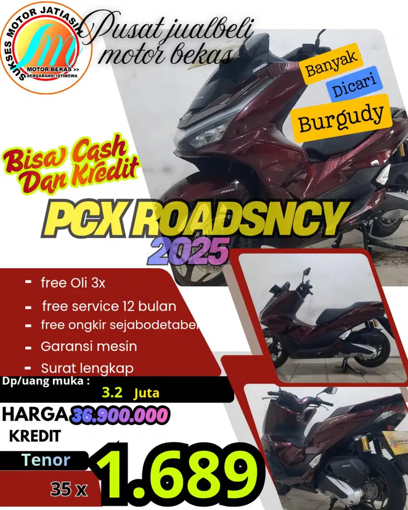 PROMO SPESIAL HONDA PCX 160 ABS ROADSCNY 2025 SYARAT KTP&KK AJA