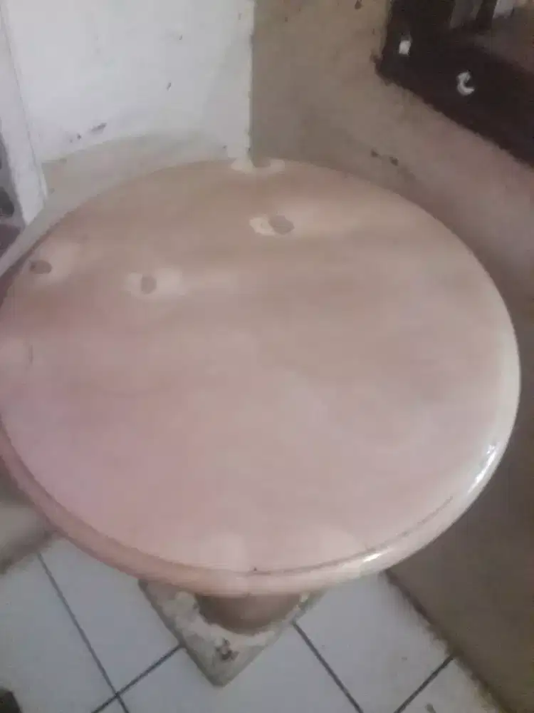 Jual meja marmer bentuk bundar