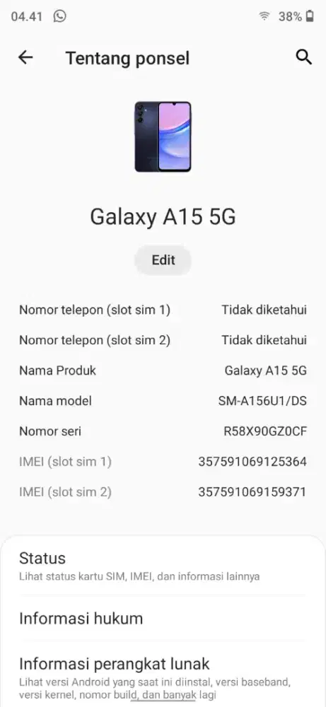 SAMSUNG GALAXY A15