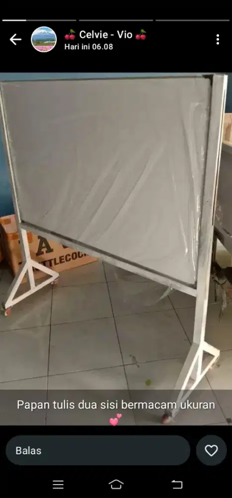 Papan tulis standing baru wa