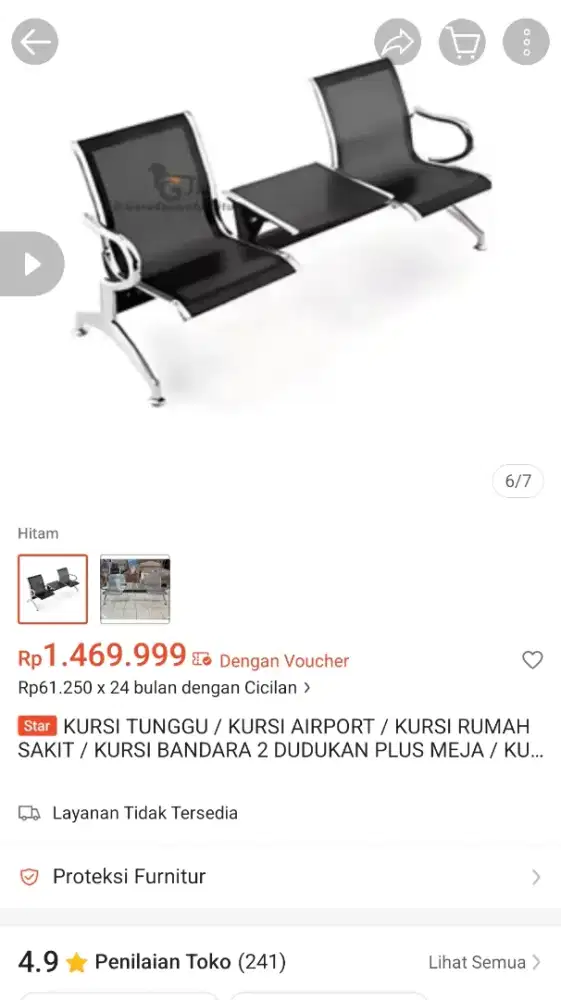 Kursi teras kursi tunggu stenlis