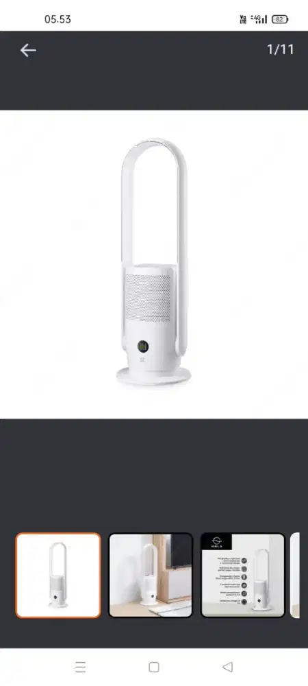 Kels 25 M2 air purifier 2 in 1 card