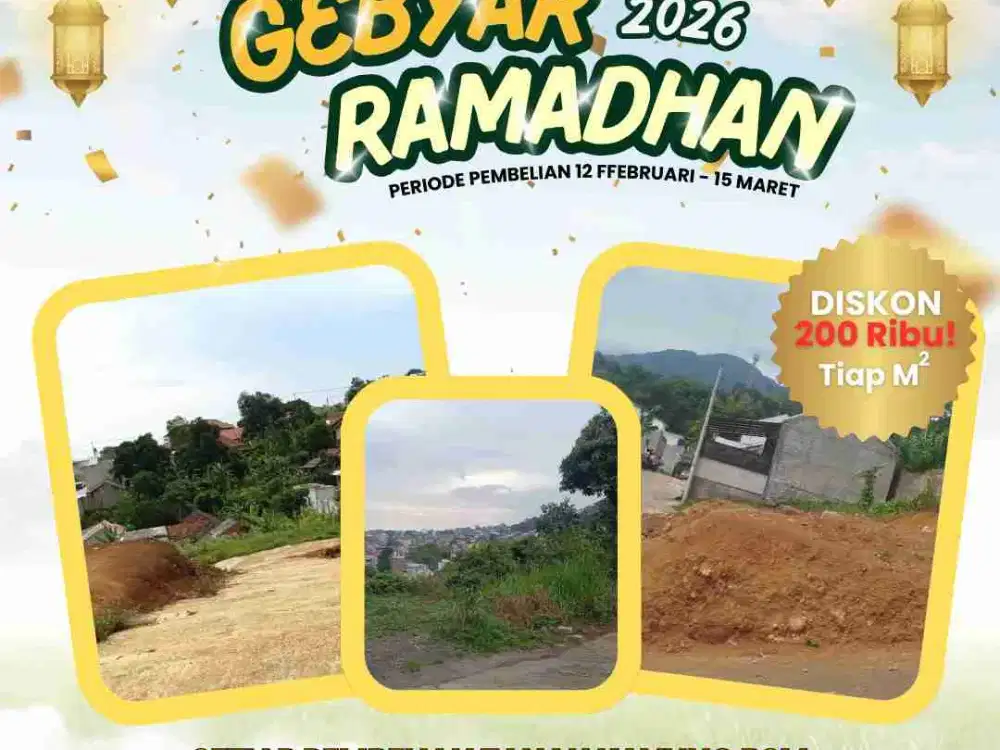 Promo Rhamadan Beli Tanah Kavling Dapat Discount 200 ribu / m² BSM Bandung Raya Residence Cileunyi