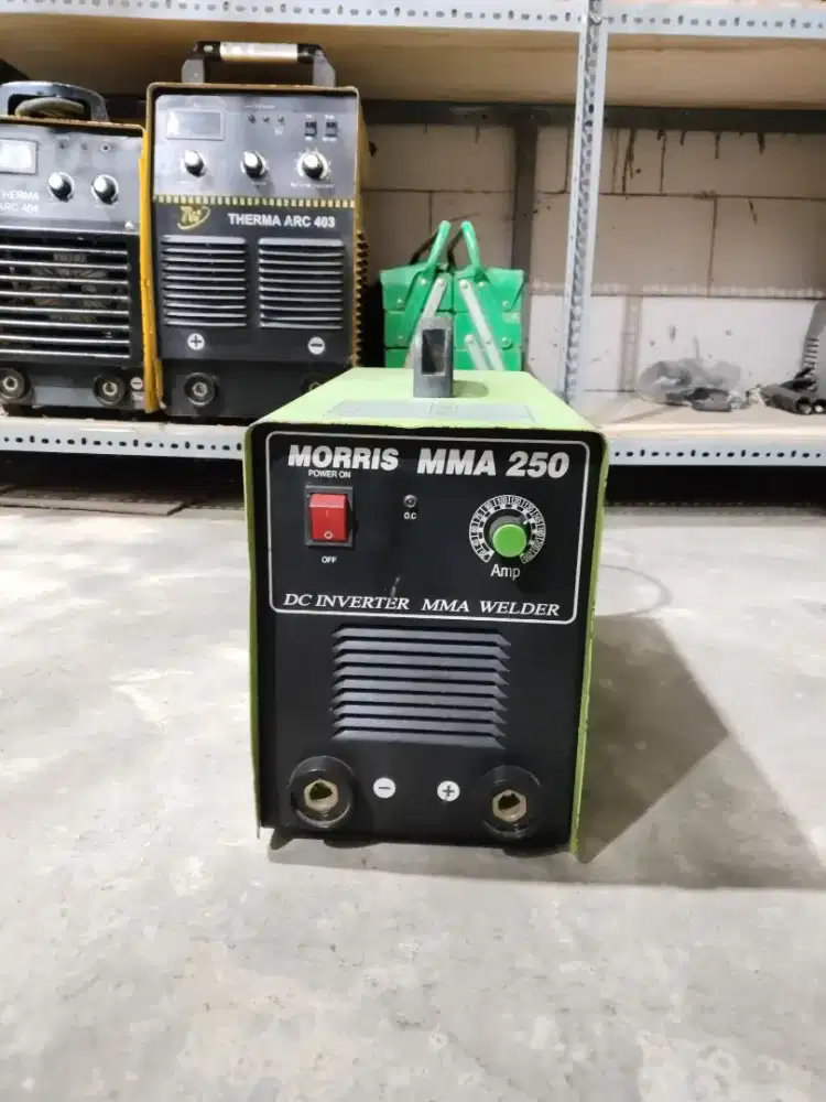 MESIN LAS BEKAS MMA 250A 1 PHASE MORRIS SECOND SMAW STIK LISTRIK