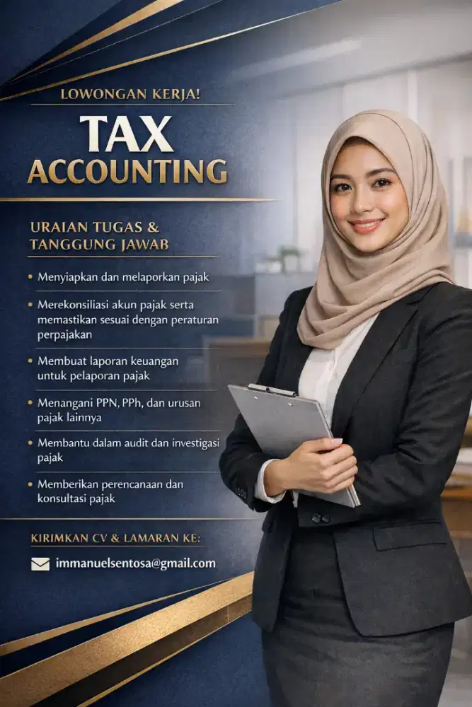 Lowongan Kerja TAX ACCOUNTING