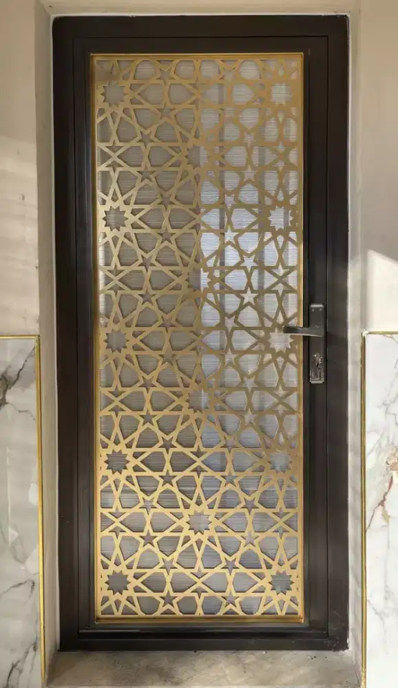 Pintu dobel coting laser