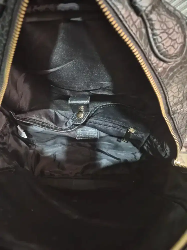 Tas ransel kulit motif LUSCIOUS LONDON