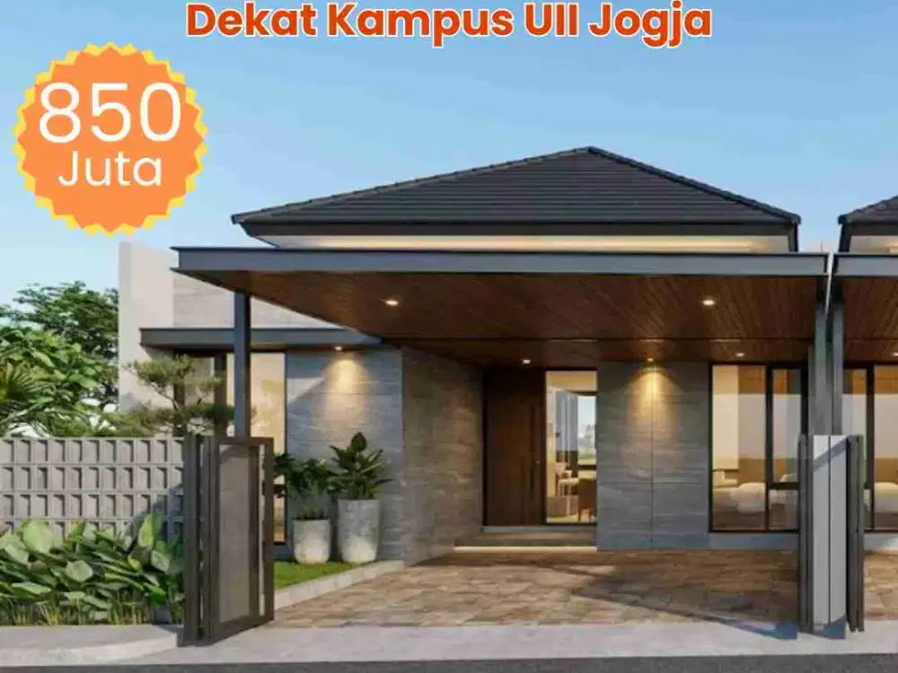 Promo Free Pajak & Balik Nama. Rumah Modern Dekat Kampus UII Jogja