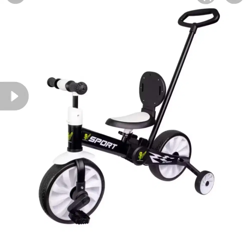 Sepeda 3 in 1 multi fungsi warna putih