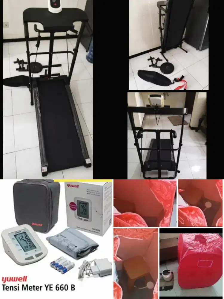 Treadmill manual, sauna, alat tensi... Nego tipis