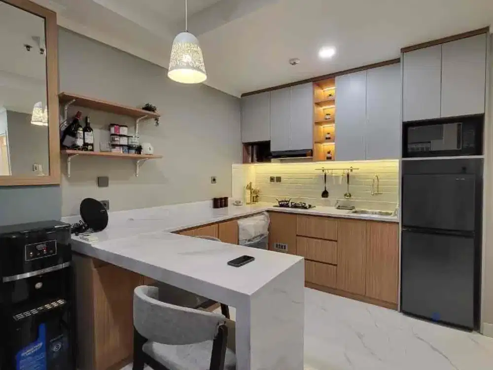 Disewakan 2 Kamar Full Furnish Apartemen City Home Mall Of Indonesia Minimalis Interior Design
