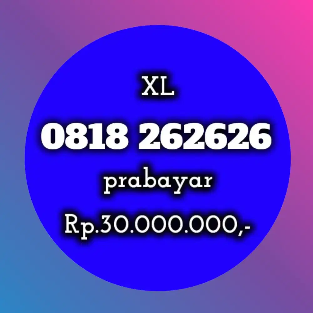 NOMOR CANTIK XL 262626