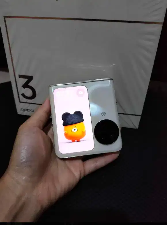 OPPO FIND N3 FLIP 12gb -256gb Krem Gold Mulus Lancar