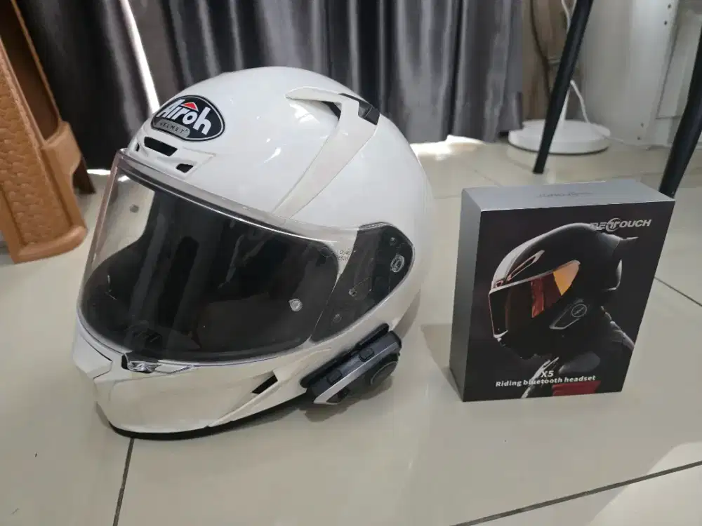 AIROH VALOR SET + BLUETOOTH HEADSET