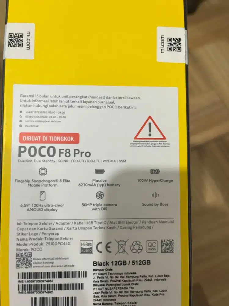 Poco f8 pro ram 12/512 gb