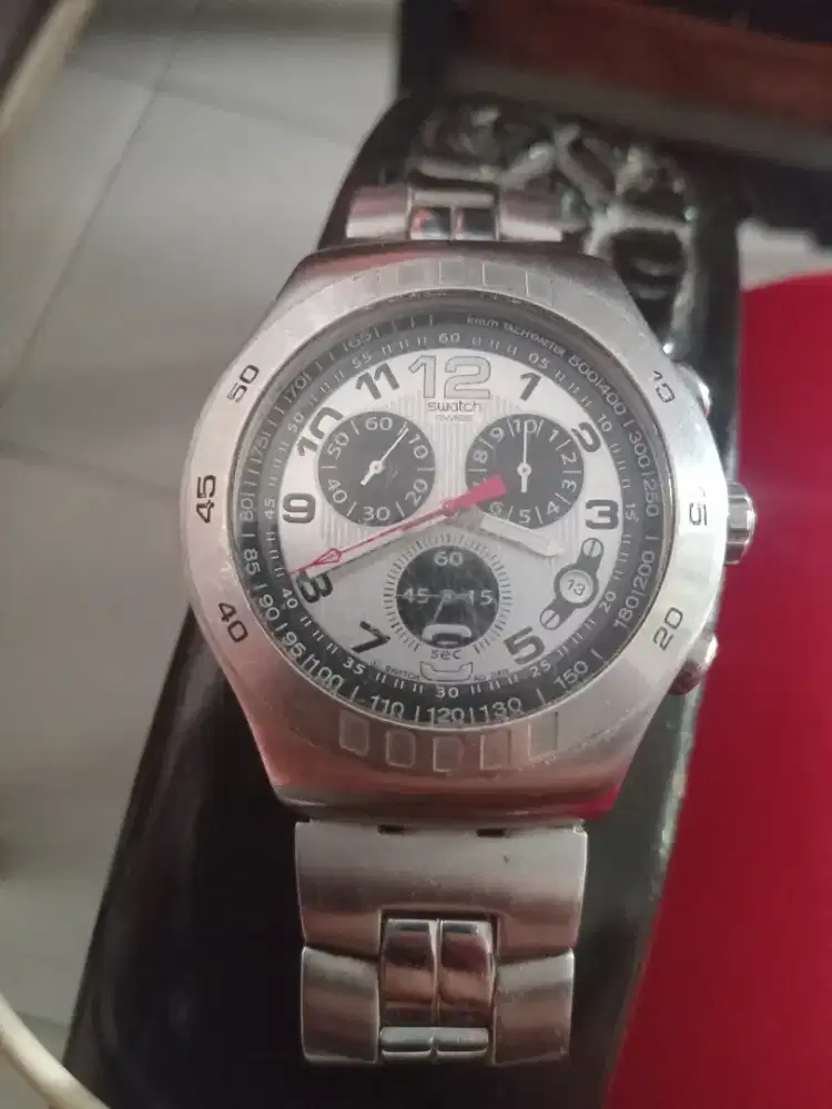 Dijual Jam swatch irony v8 stainlesst ori