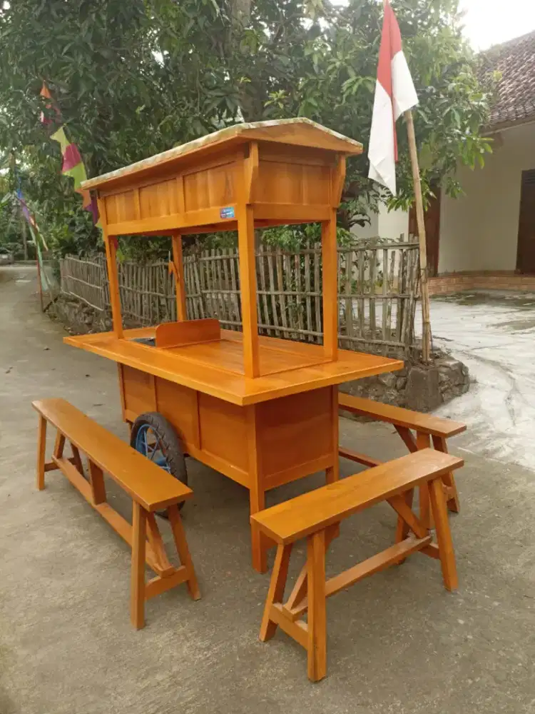 Jual Gerobak Angkringan, Bakso, Mie Ayam, Bubur, Sate, Soto, Pecel dll