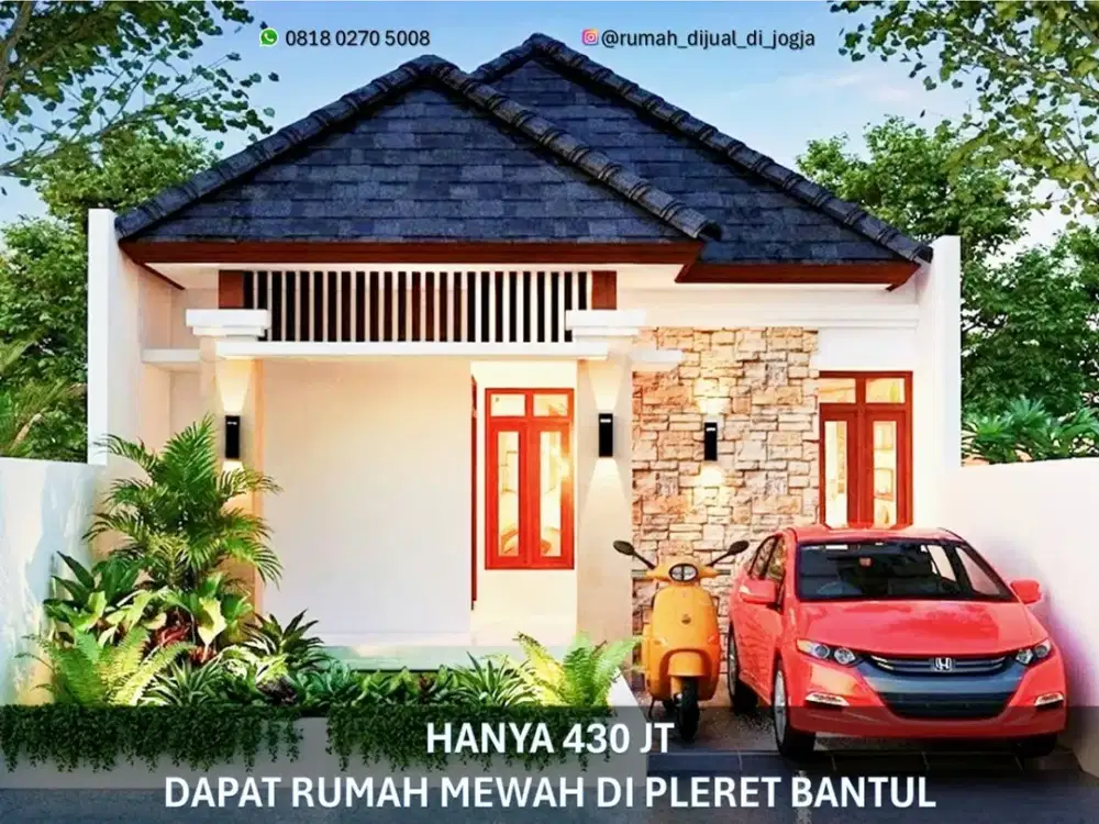 Rumah dekat RS Permata Husada di Pleret Bantul Jogja Selatan Siap Bangun