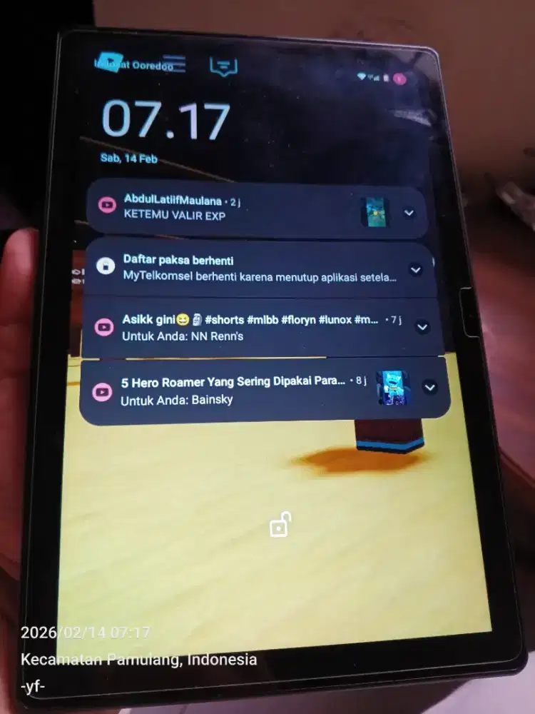 Jual ajah ITEL PAD 2 4/128