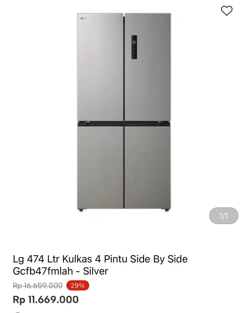 KULKAS LG MUTIDOOR 474liter