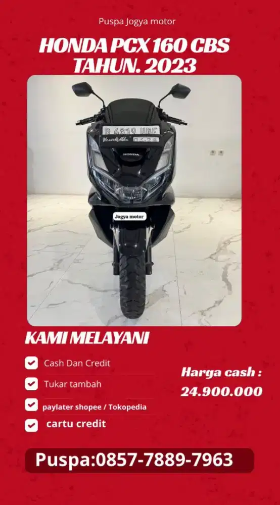 (P) Honda PCX 160 cbs tahun 2023