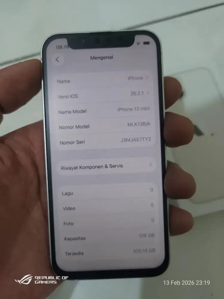 Iphone 13 mini 128gb fulset minus 2,3 net bisa TT android