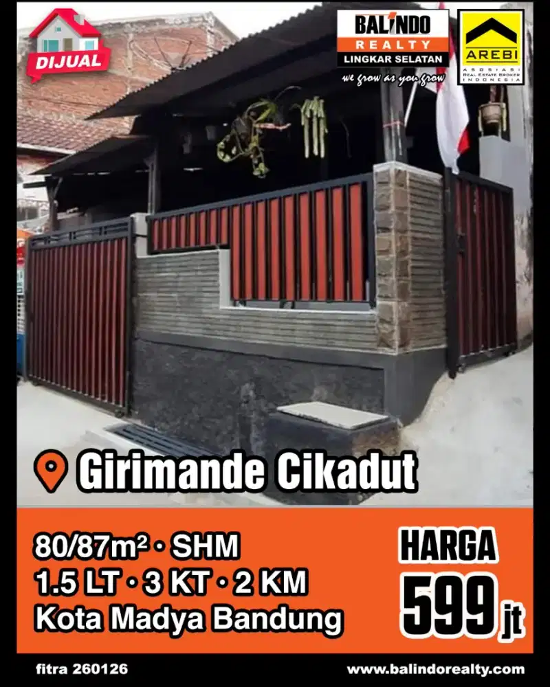 Rumah siap Huni di giri mande cikadut