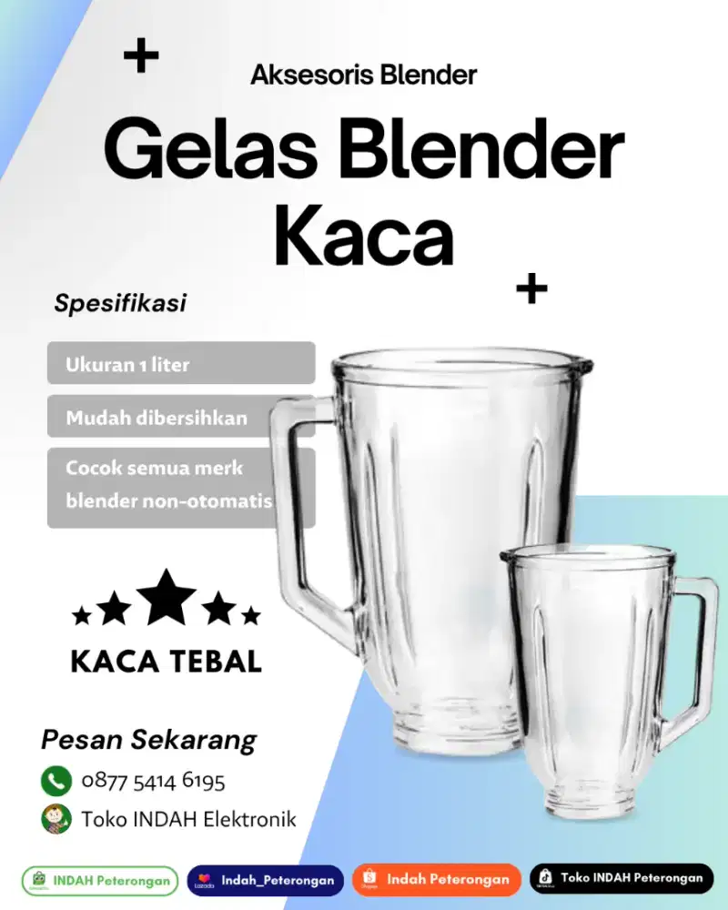 GELAS BLENDER KACA
